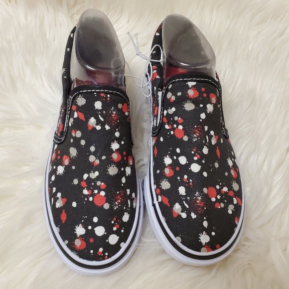 US Sports Girl's Slip-On Paint Design Shoe SZ 3 - Picture 3 of 10